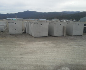 Glacier Precast Concrete 500 gallon septic pump chamber