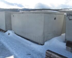 Glacier Precast Concrete 1500 Gallon Septic Tank