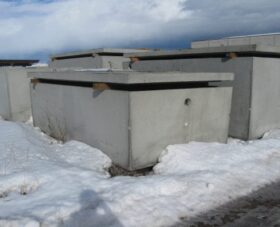 Glacier Precast Concrete 1500 Gallon Low Profile Septic Tank