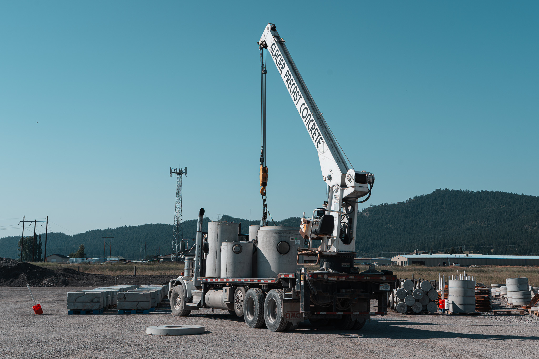 Glacier Precast product being set on site